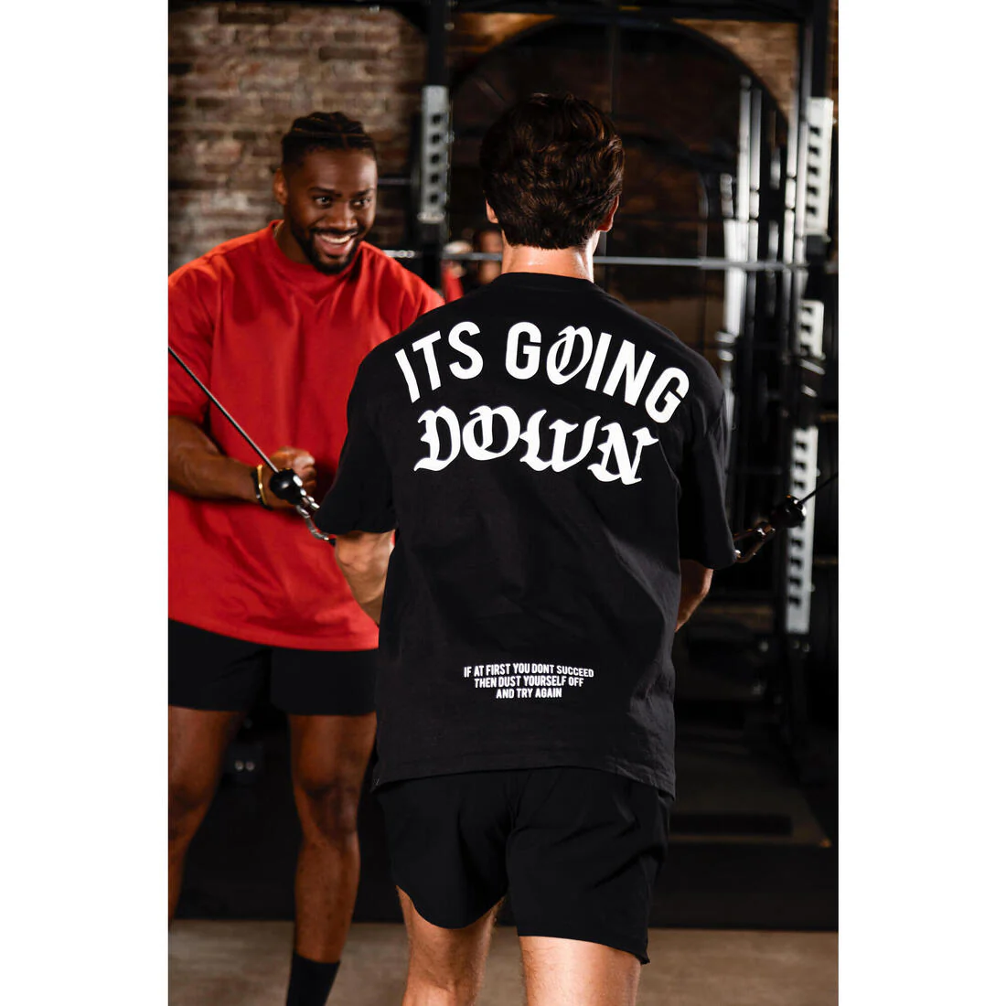 Men's Weight Training Loose T-Shirt - Image 20