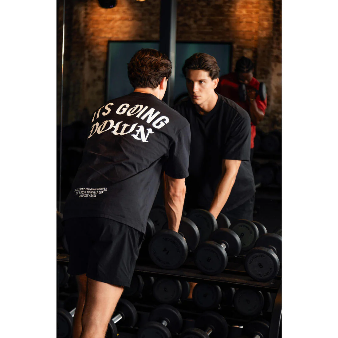Men's Weight Training Loose T-Shirt - Image 23