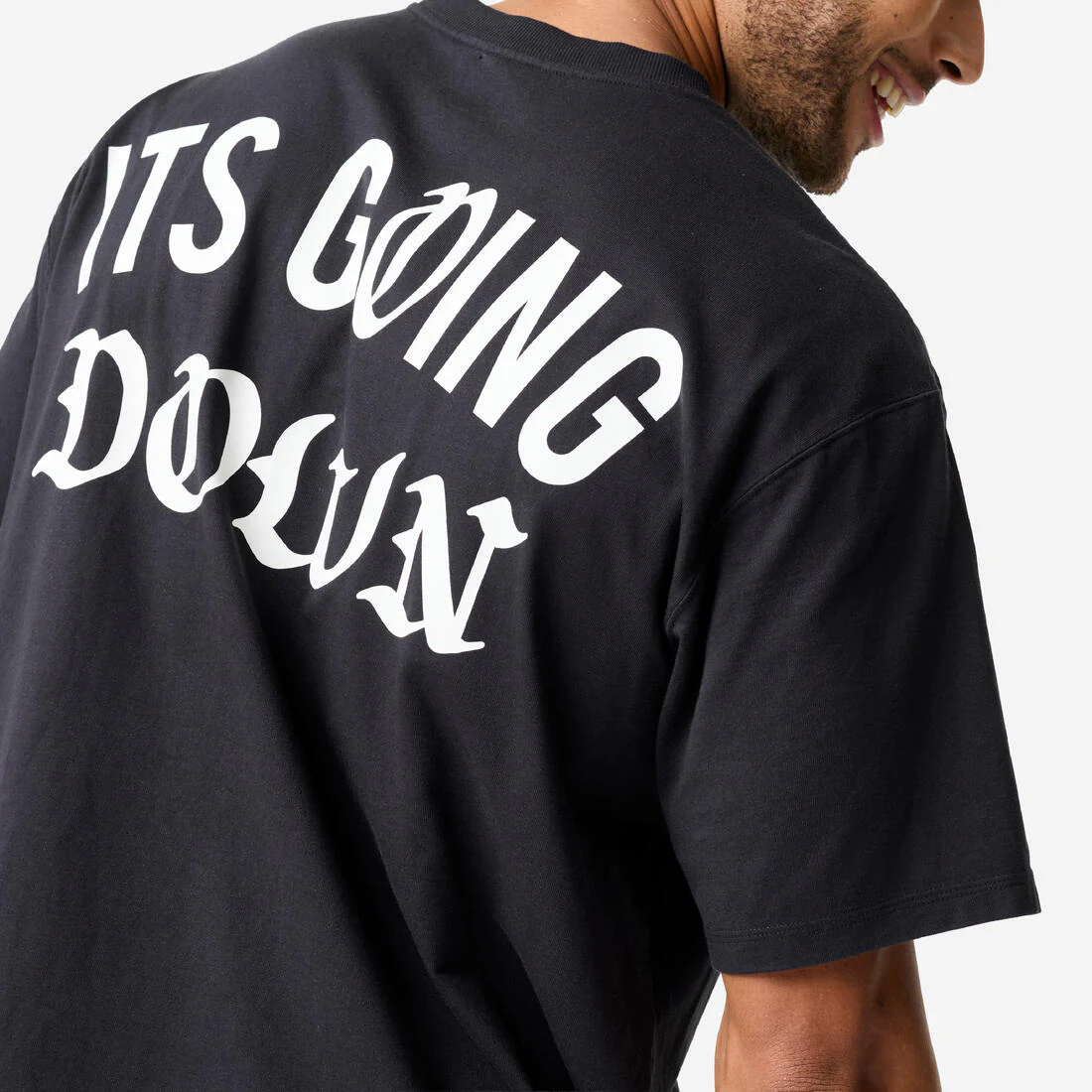 Men's Weight Training Loose T-Shirt - Image 6