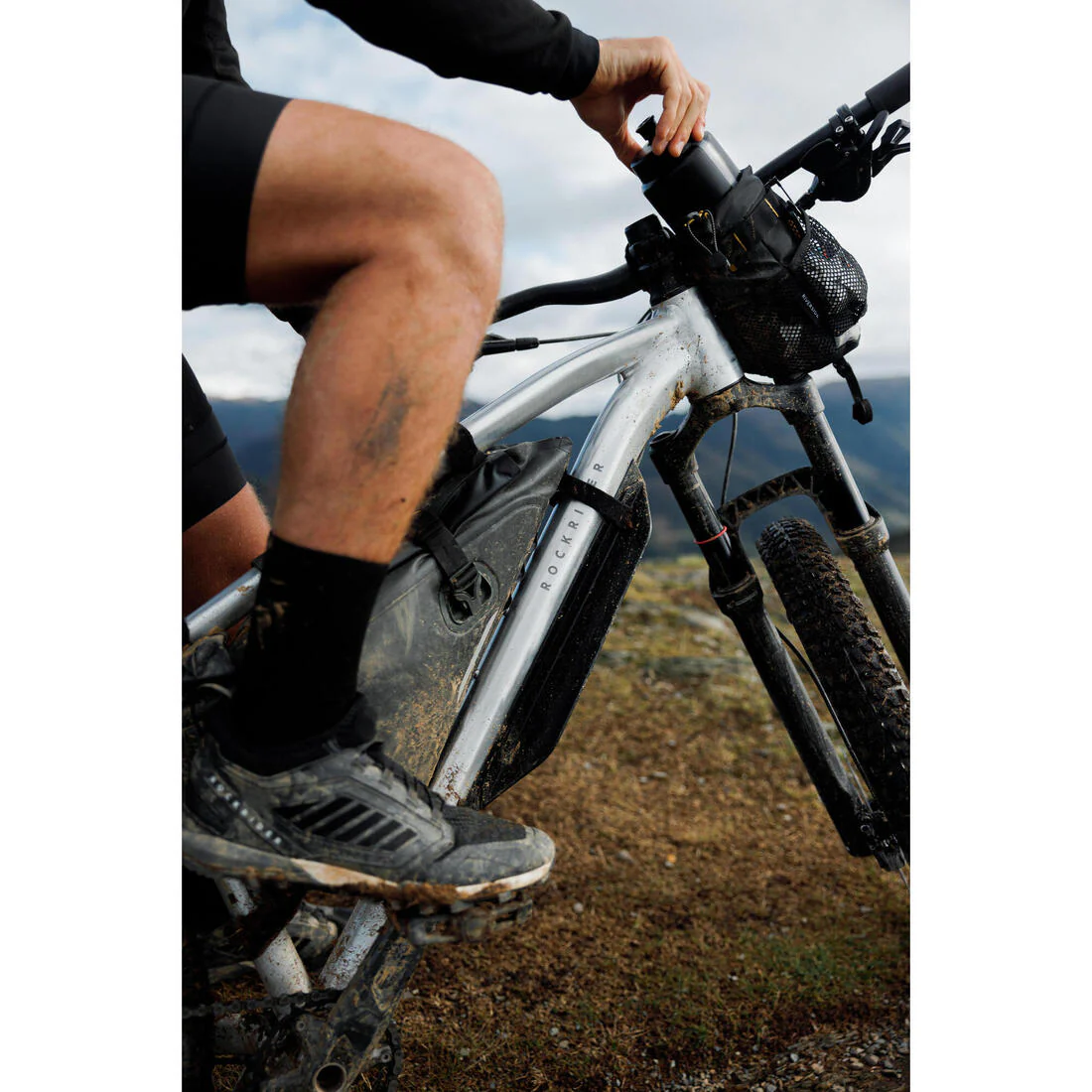 Mountain Bike Mudguard Frame Protection 26"-27.5"-29" - Black - Image 8