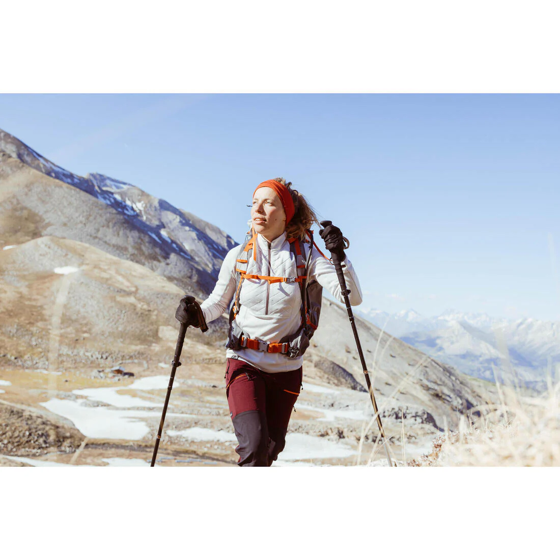 Mountain trekking tactile stretch gloves - MT500 - black - Image 3