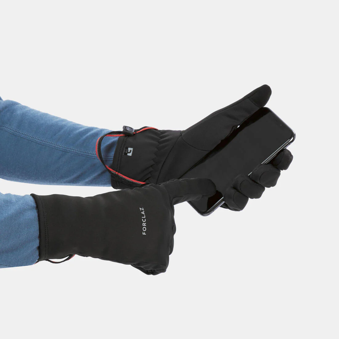Mountain trekking tactile stretch gloves - MT500 - black - Image 6