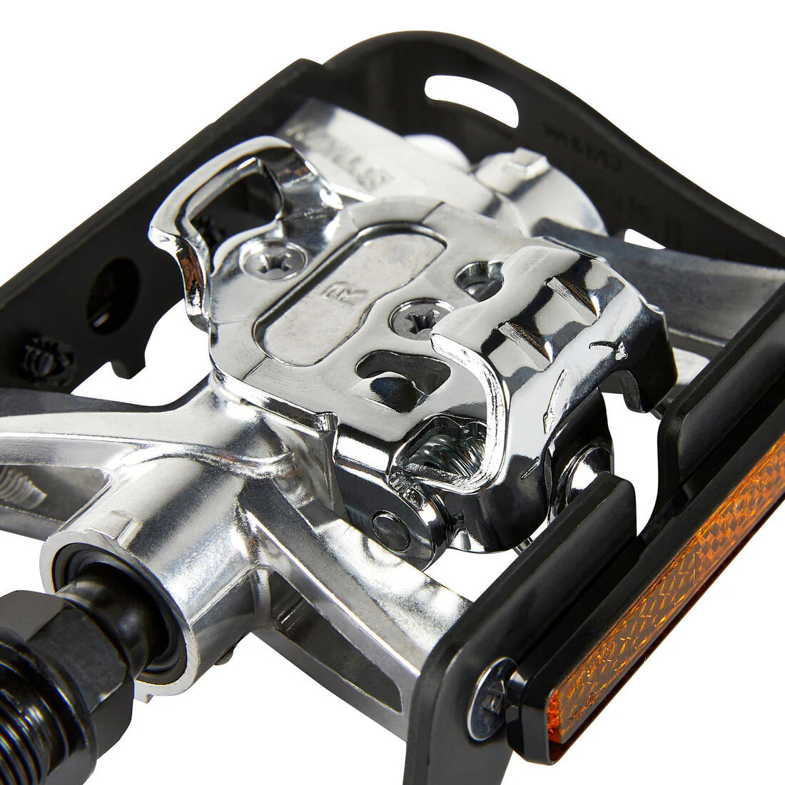 MTB clip-in pedals 500 - Black - Image 4