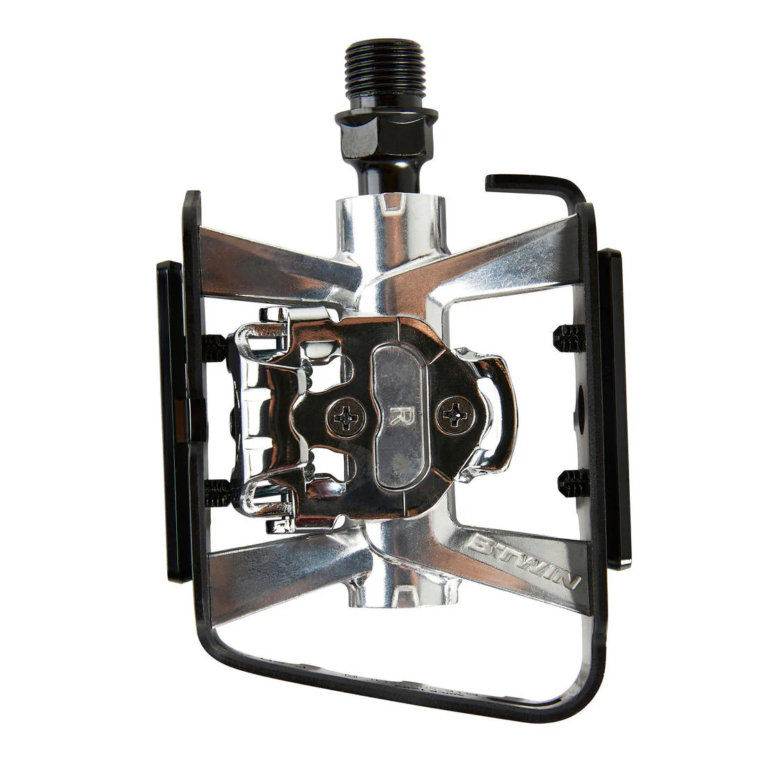 MTB clip-in pedals 500 - Black - Image 9