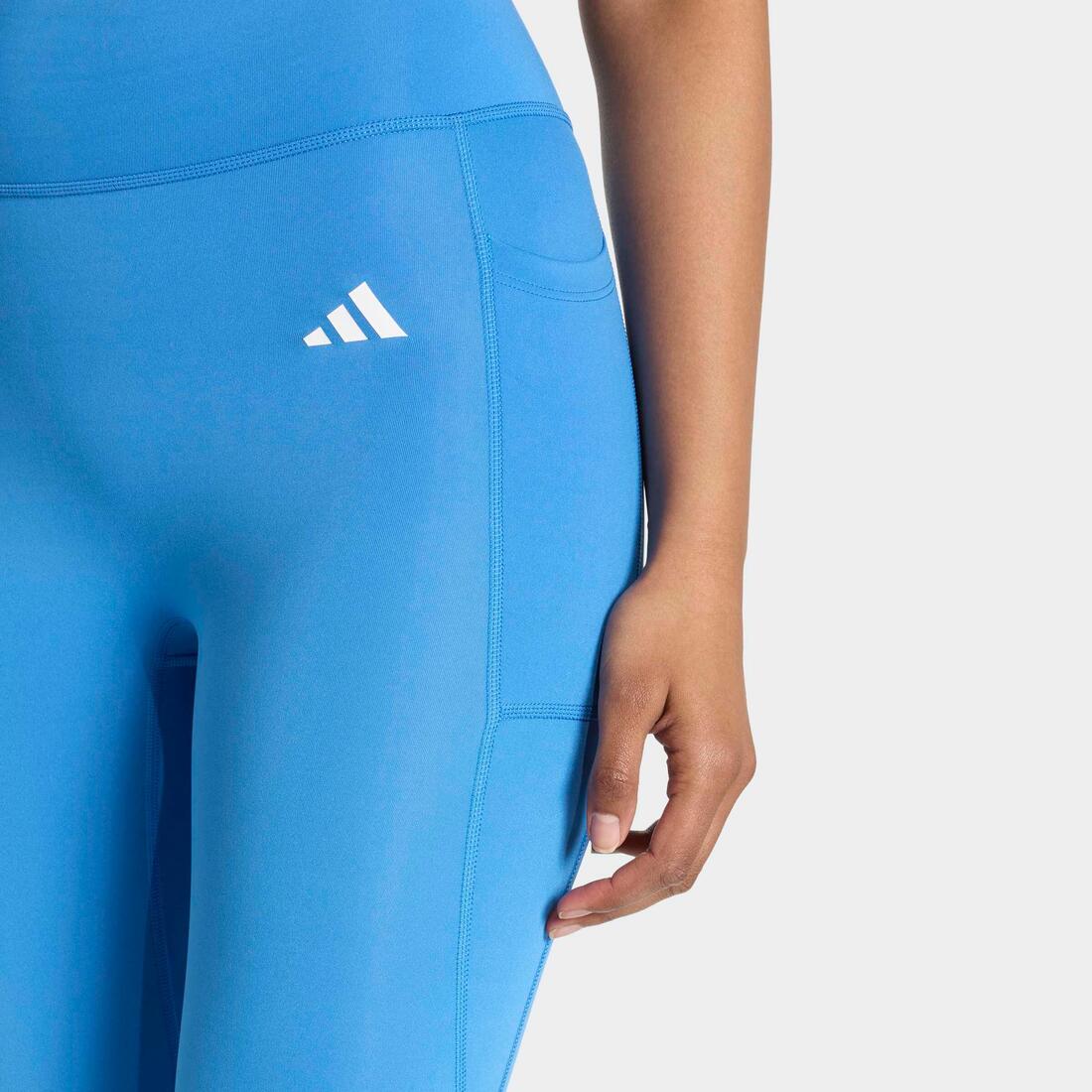 Optime Essentials No Front Rise Seam 7/8 Leggings, Blue - Image 5