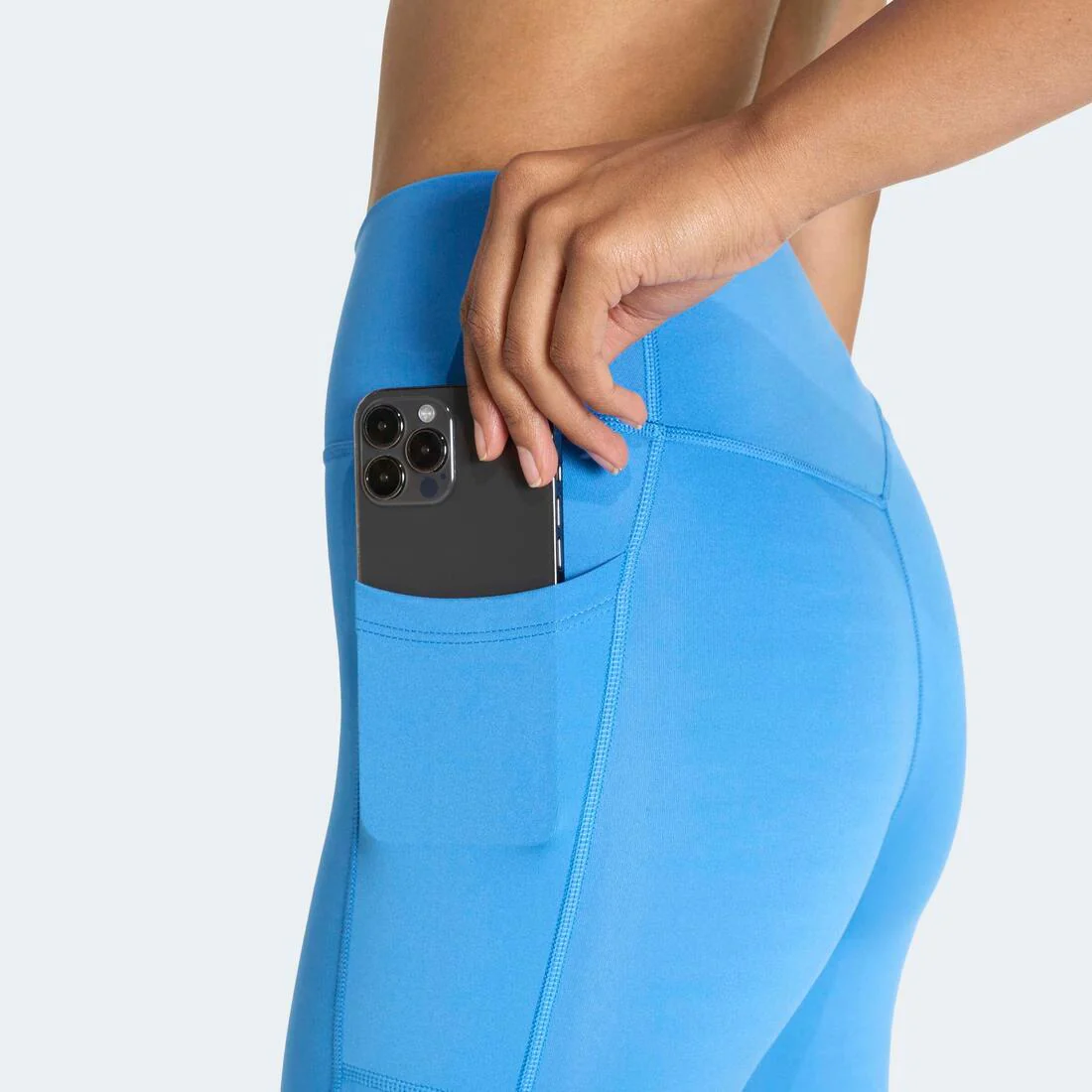 Optime Essentials No Front Rise Seam 7/8 Leggings, Blue - Image 6