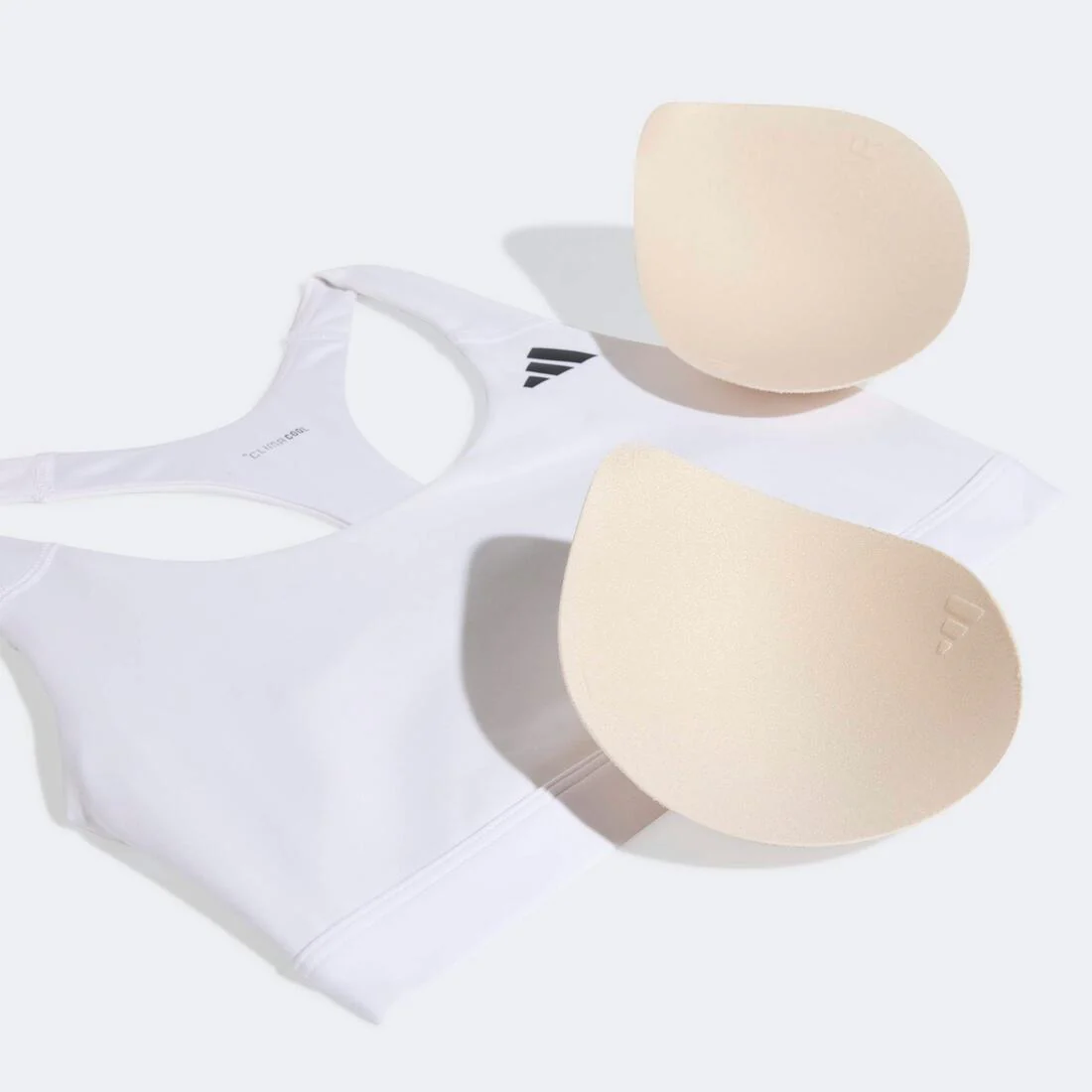 Optime Essentials Workout Medium Support Bra, White - Image 3