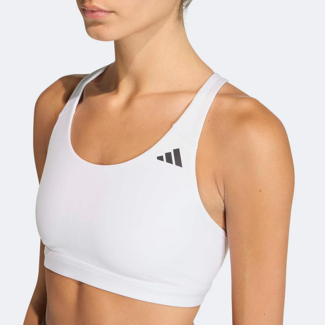 Optime Essentials Workout Medium Support Bra, White - Image 4