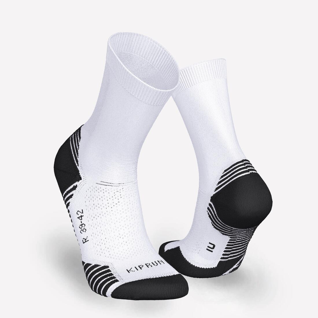 PACK OF 2 PAIRS OF RUN500 THICK MID-CALF RUNNING SOCKS - Image 4