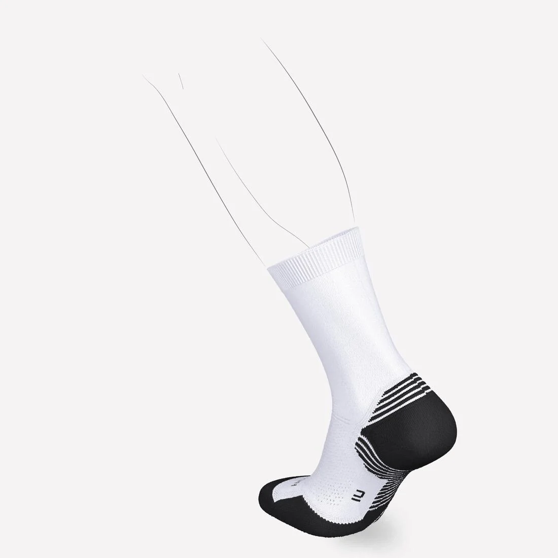 PACK OF 2 PAIRS OF RUN500 THICK MID-CALF RUNNING SOCKS - Image 6