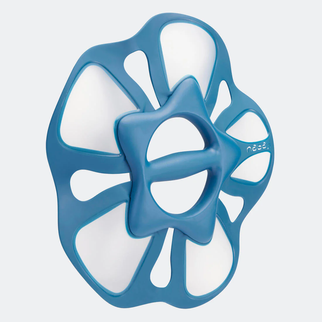 Pair of aquafitness flower L pullpush dumbbells white blue - Image 4