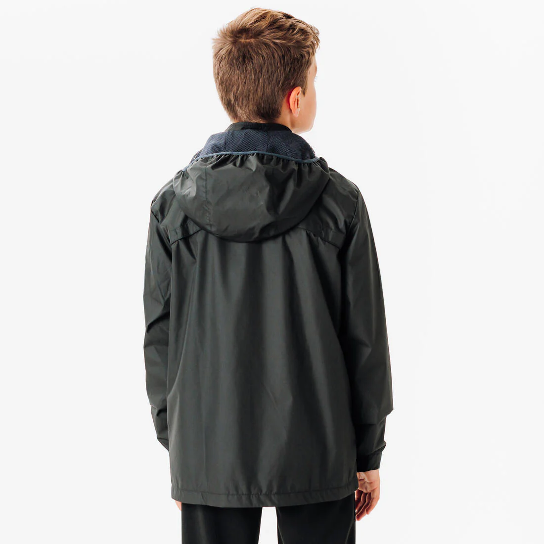 Kids’ football rain jacket, Viralto Club Junior black - Image 4