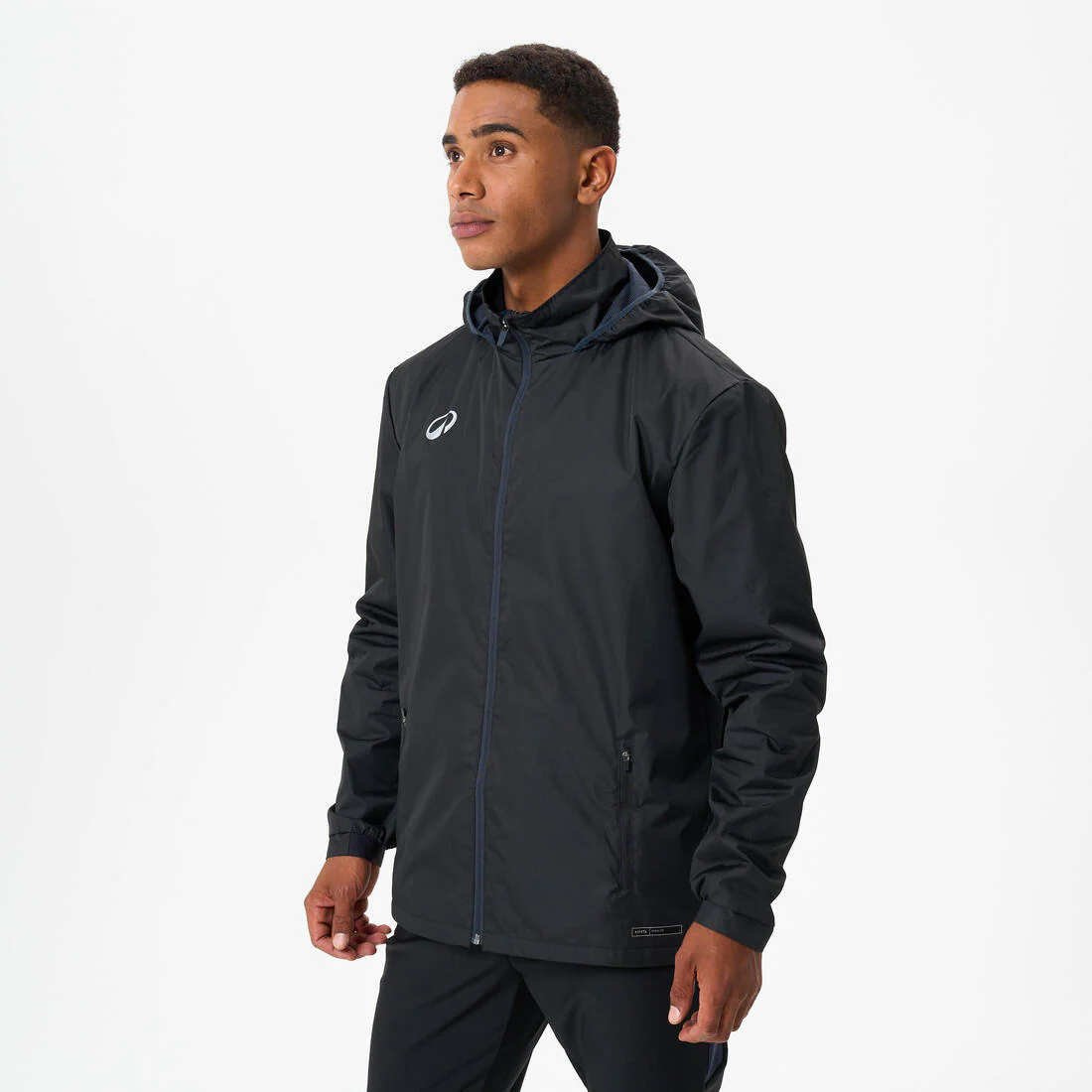 Adult football rain jacket, Viralto Club black