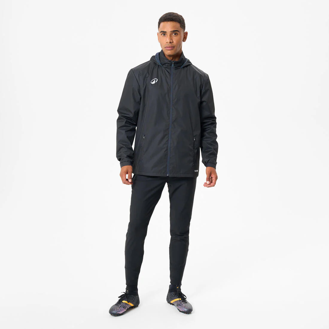 Adult football rain jacket, Viralto Club black - Image 8