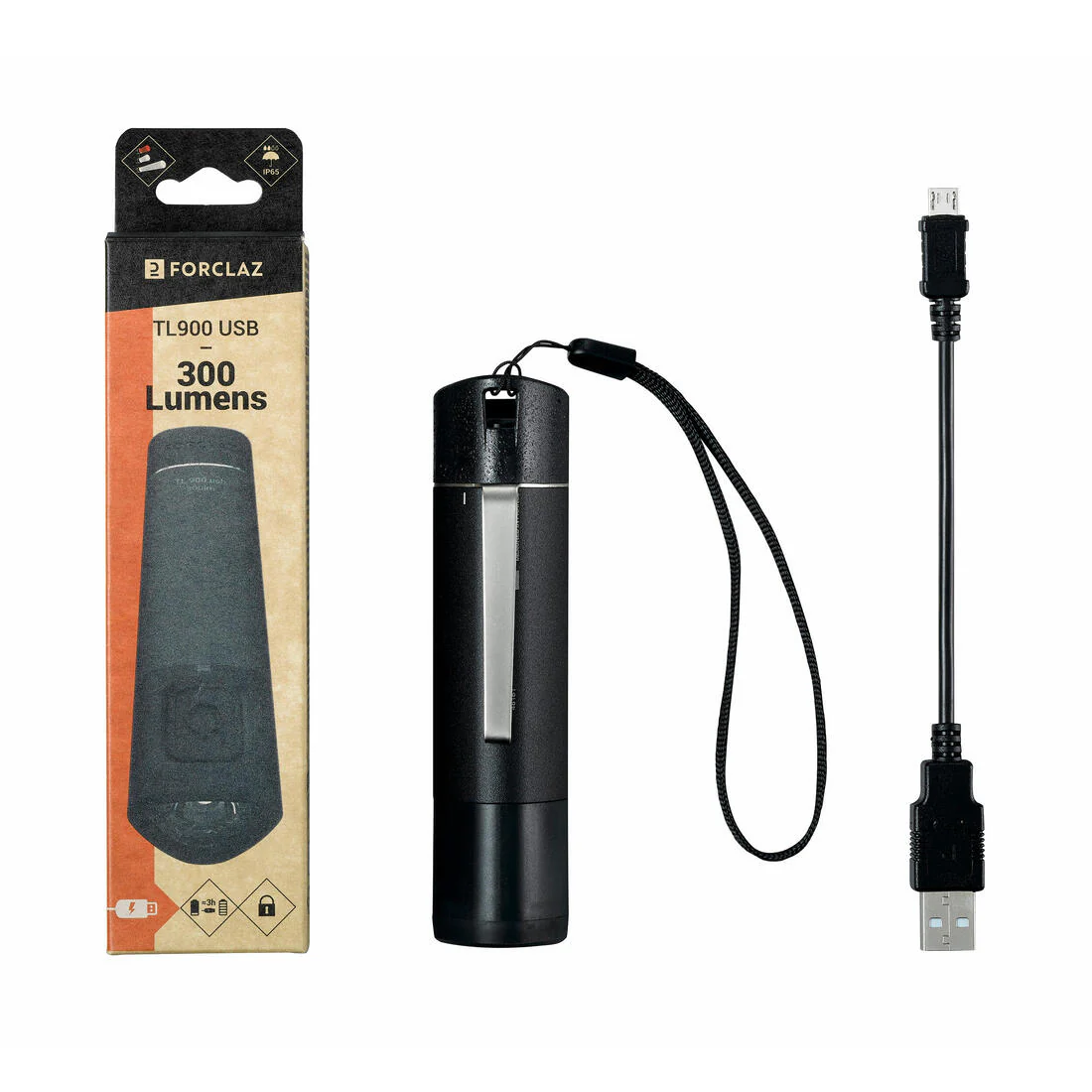Rechargeable torchlight - 300 lumen - TL900 - Image 4