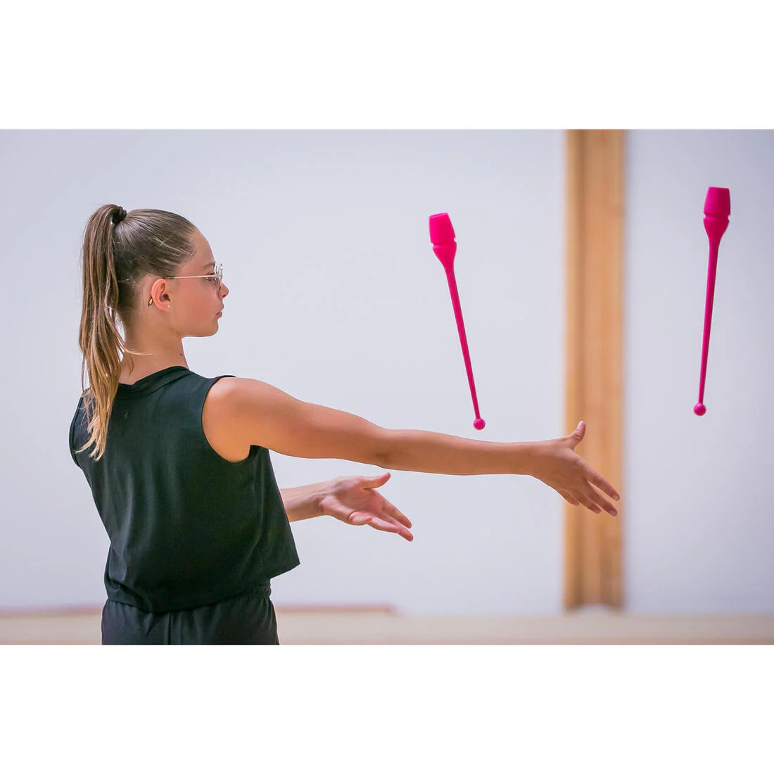 Rhythmic Gymnastics 36 cm Connectable Clubs - Pink - Image 5