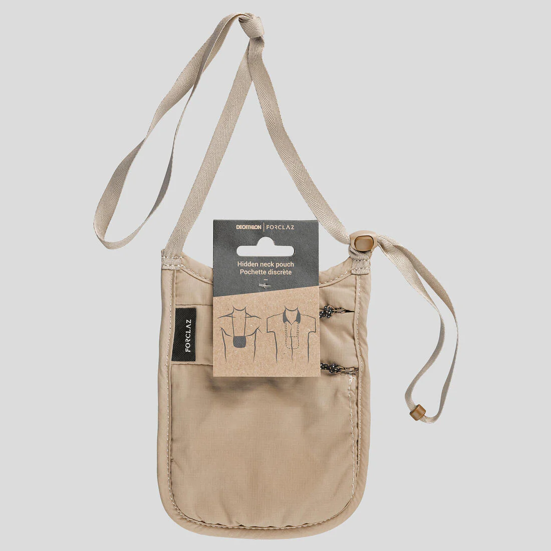 Safe, discreet travel pouch, Travel RFID - Beige - Image 3