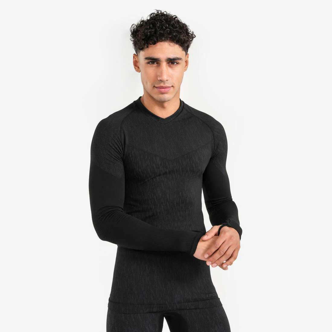 Seamless Long-Sleeved Thermal Football Base Layer Shirt Keepdry - Image 3