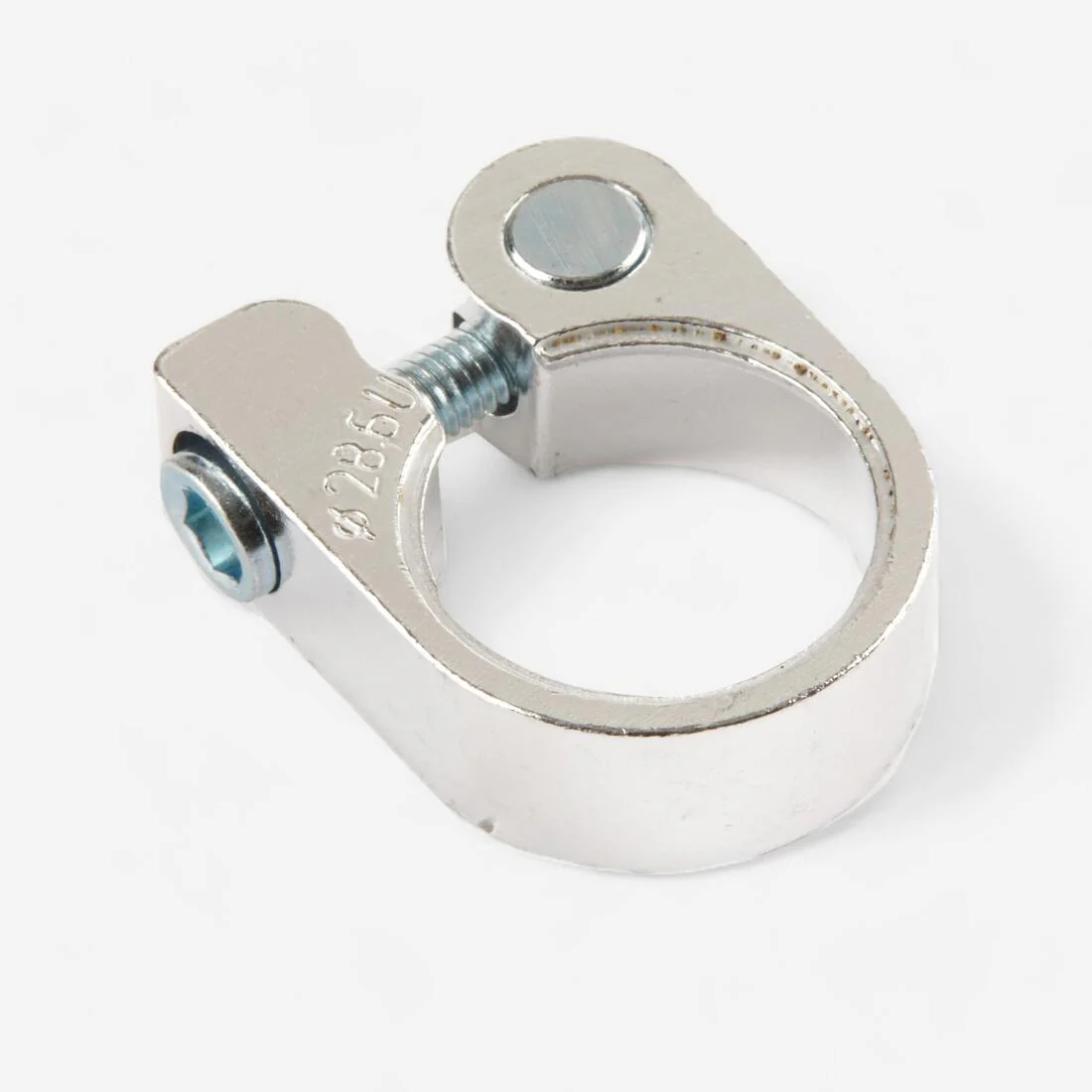 Seat Clamp 28.6 mm Bolt - Silver