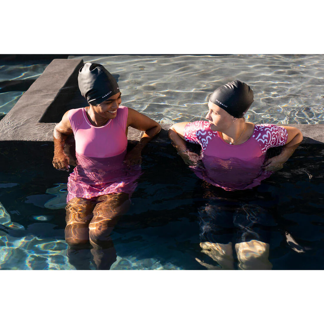 Silicone swimming cap - one size - long hair - Image 9