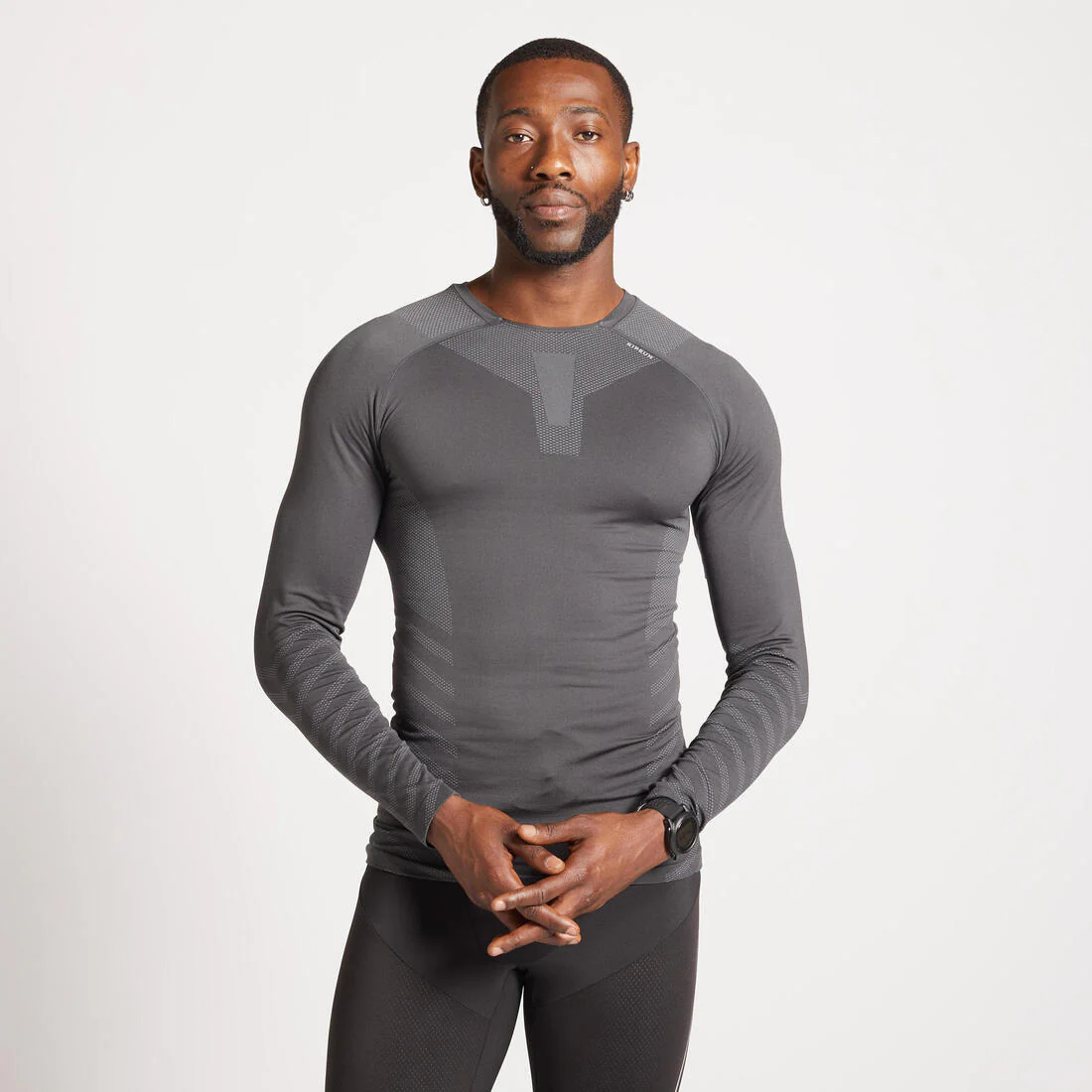 SKINCARE MEN'S RUNNING WINTER BREATHABLE LS TEE-SHIRT - Image 2