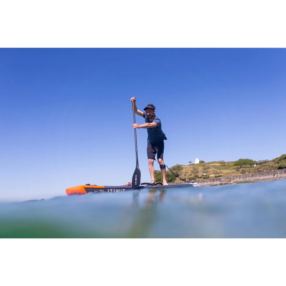 Spiral Knee Leash Stand-Up Paddle Black - Image 8