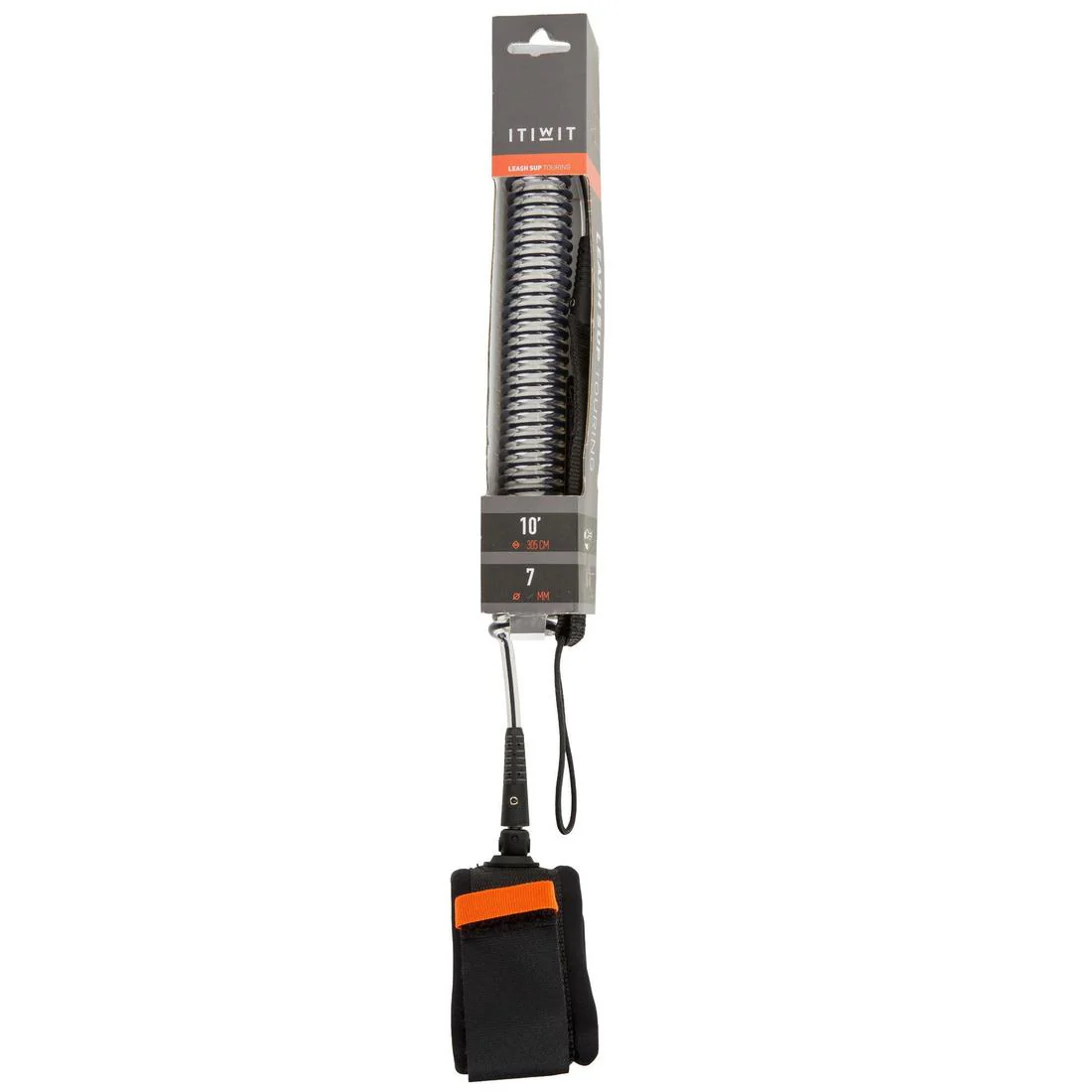 Spiral Knee Leash Stand-Up Paddle Black - Image 9