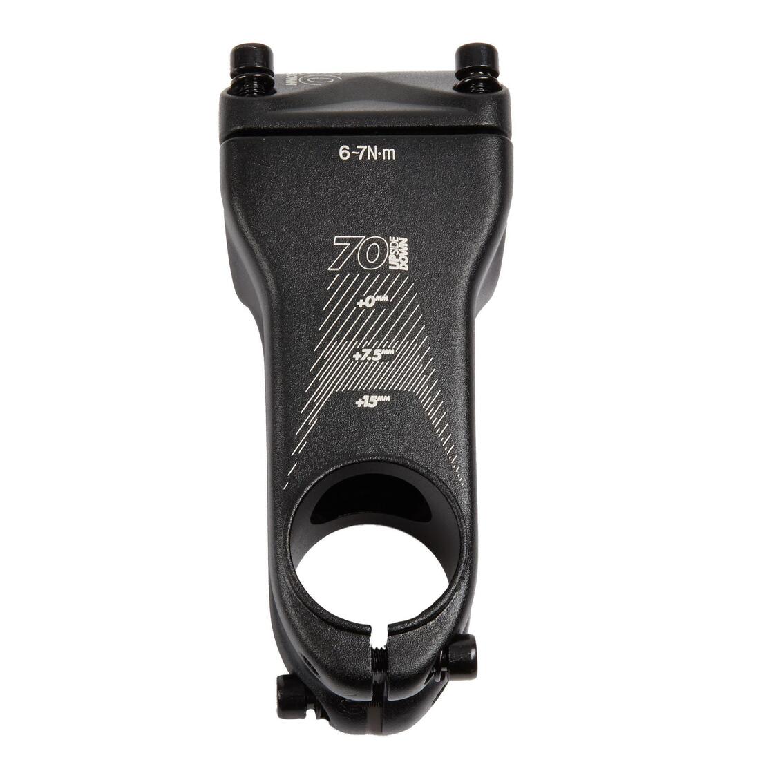 Stem 1"1/8 70/80/90 mm 0/30° 31.8 Mountain Bike - Black - Image 2