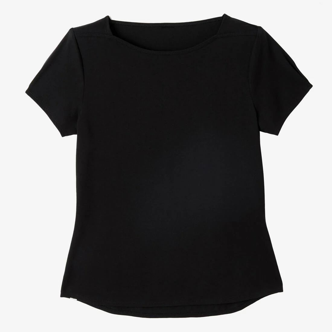 Stretchy Boat Neck Cotton Fitness T-Shirt - Image 7