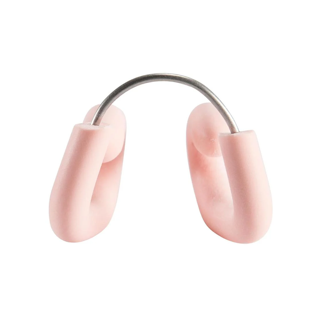 Swimming adjustable stainless steel-latex nose clip pastel pink - Image 3