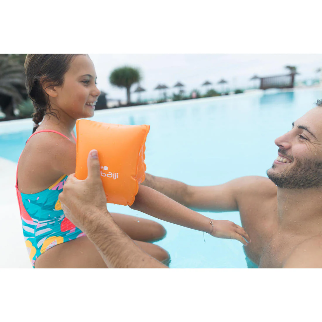 Swimming armbands for 30-60 kg juniors - orange - Image 8