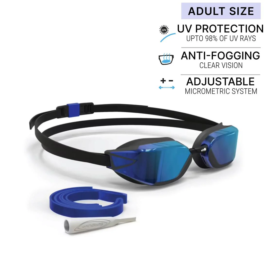 Swimming goggles One Size Fits All - Bfast black mirror orange fire - Image 5