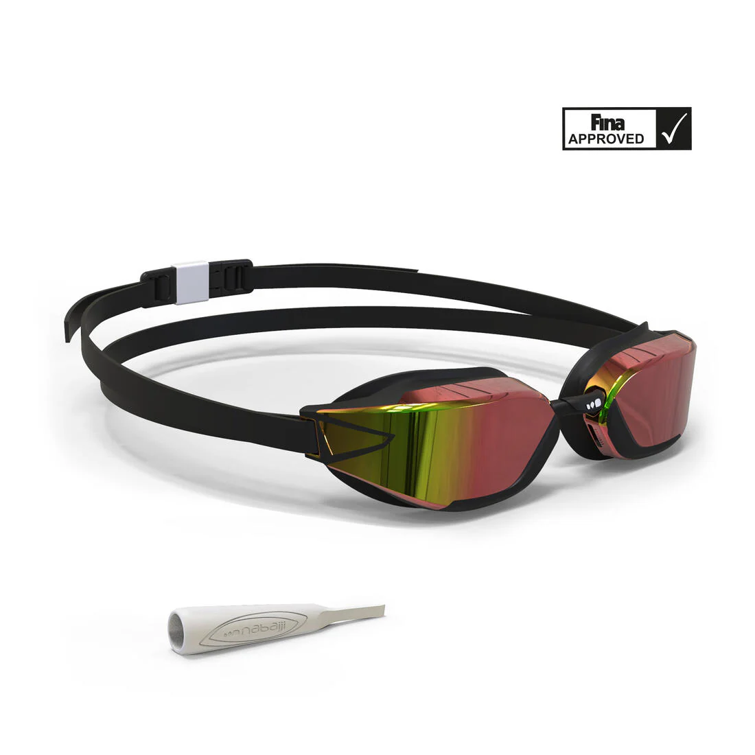 Swimming goggles One Size Fits All - Bfast black mirror orange fire - Image 6