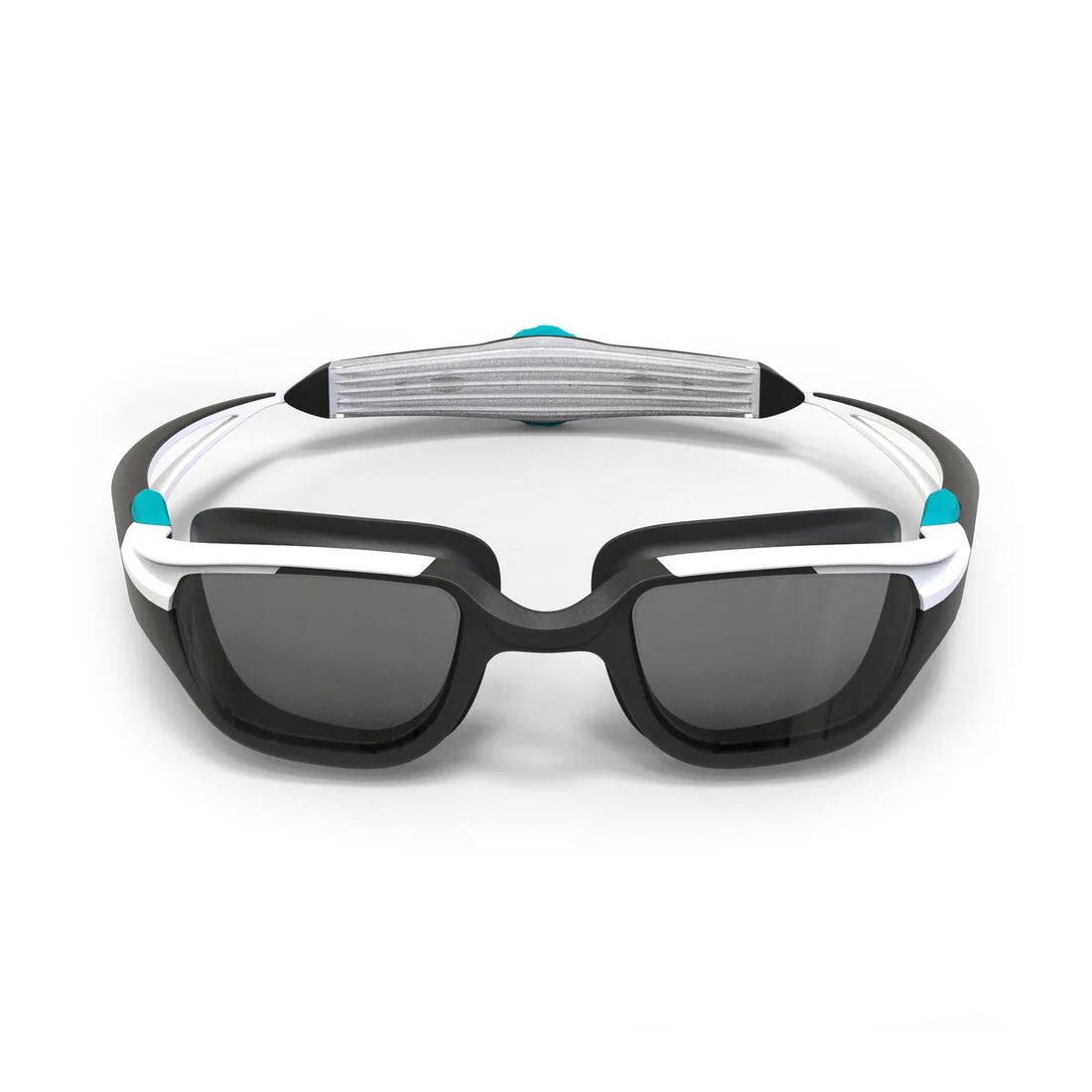 Swimming goggles - TURN Size S - Smoked Lenses - White/Black/Turquoise - Image 2