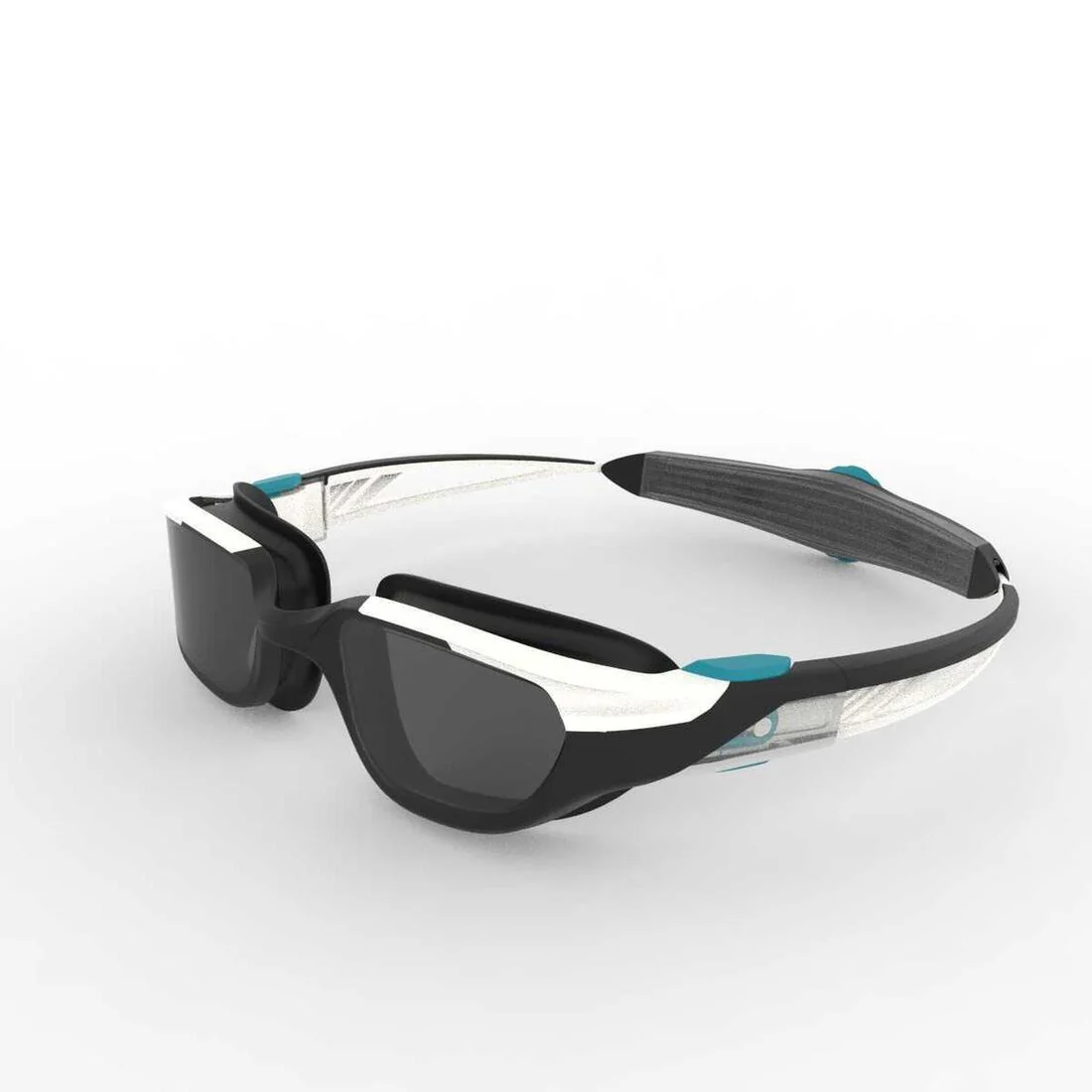 Swimming goggles - TURN Size S - Smoked Lenses - White/Black/Turquoise - Image 26