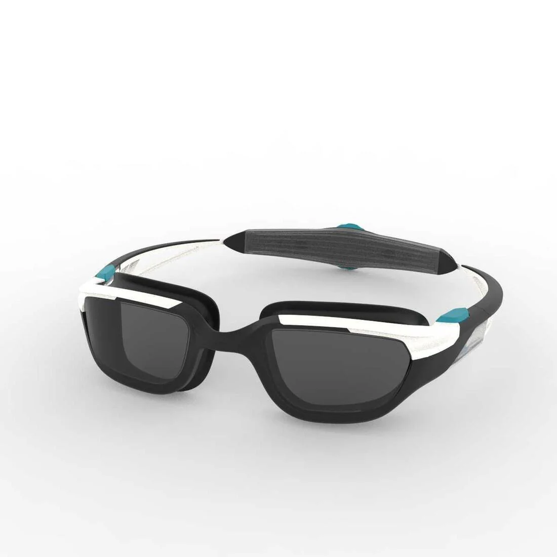 Swimming goggles - TURN Size S - Smoked Lenses - White/Black/Turquoise - Image 28