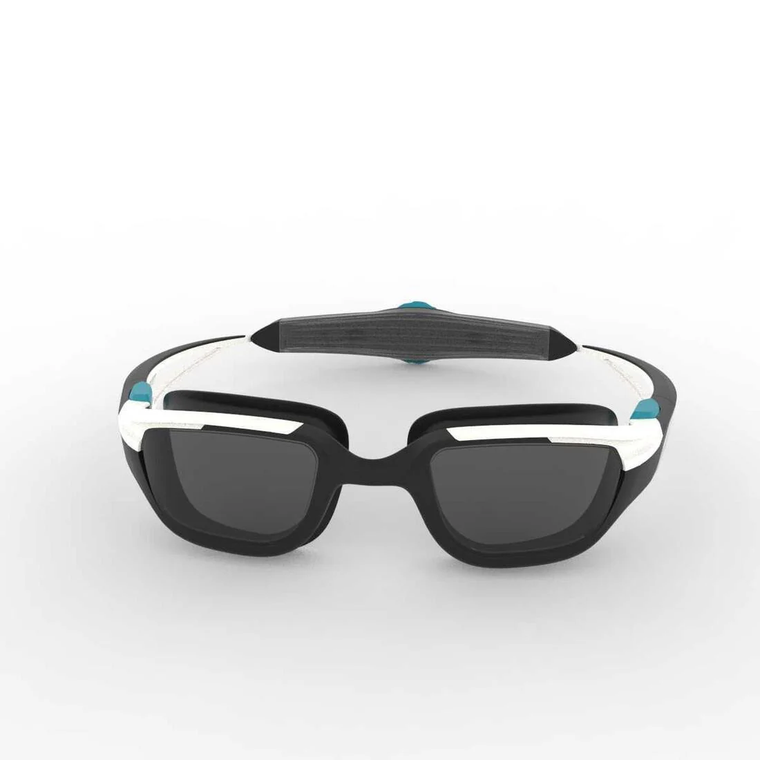 Swimming goggles - TURN Size S - Smoked Lenses - White/Black/Turquoise - Image 29