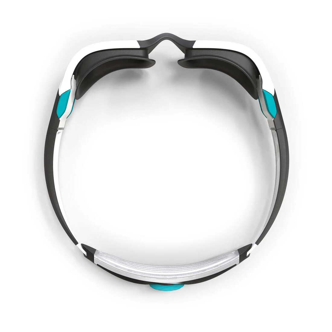 Swimming goggles - TURN Size S - Smoked Lenses - White/Black/Turquoise - Image 3