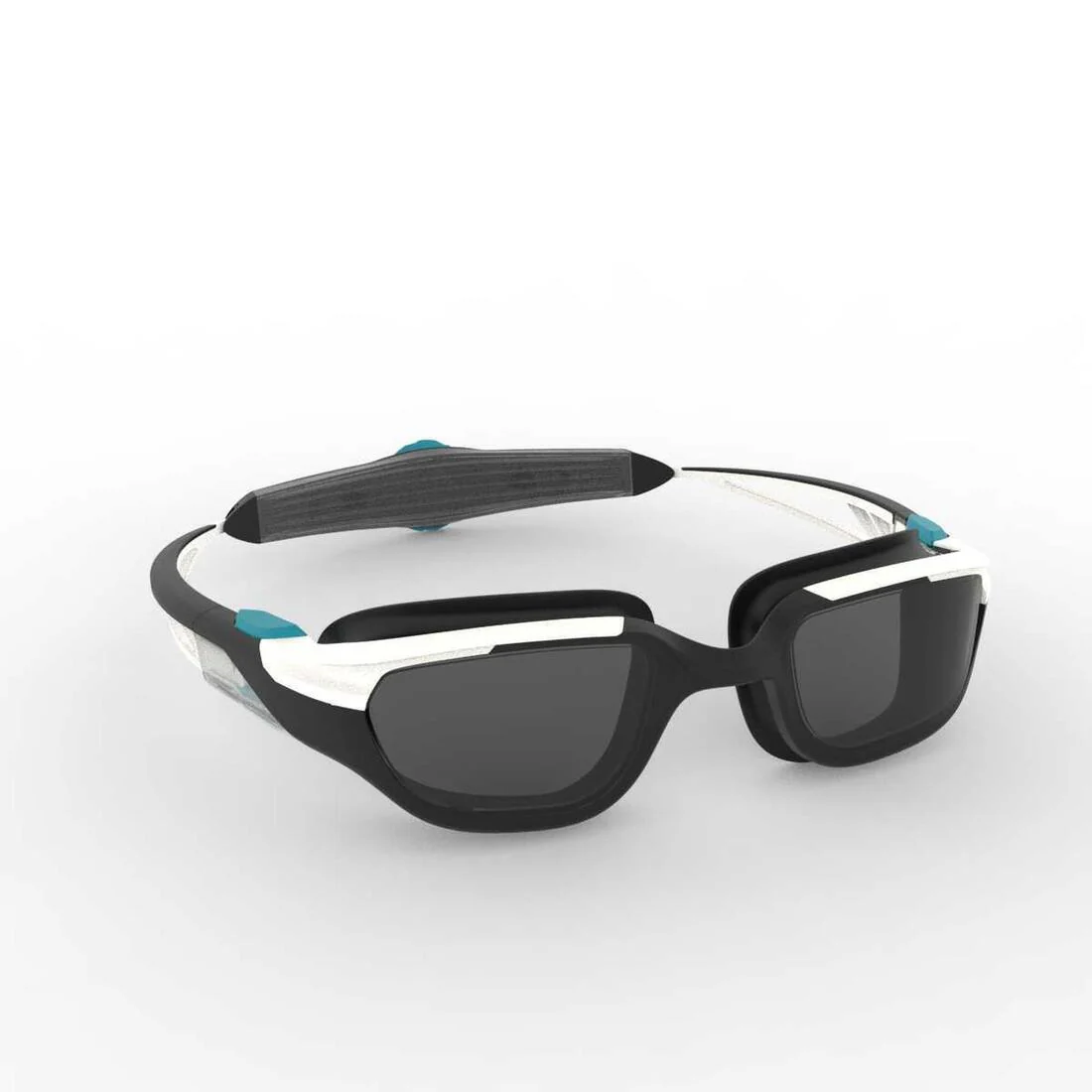 Swimming goggles - TURN Size S - Smoked Lenses - White/Black/Turquoise - Image 31