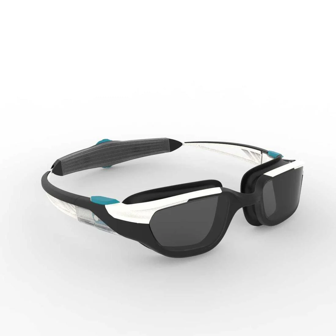 Swimming goggles - TURN Size S - Smoked Lenses - White/Black/Turquoise - Image 32