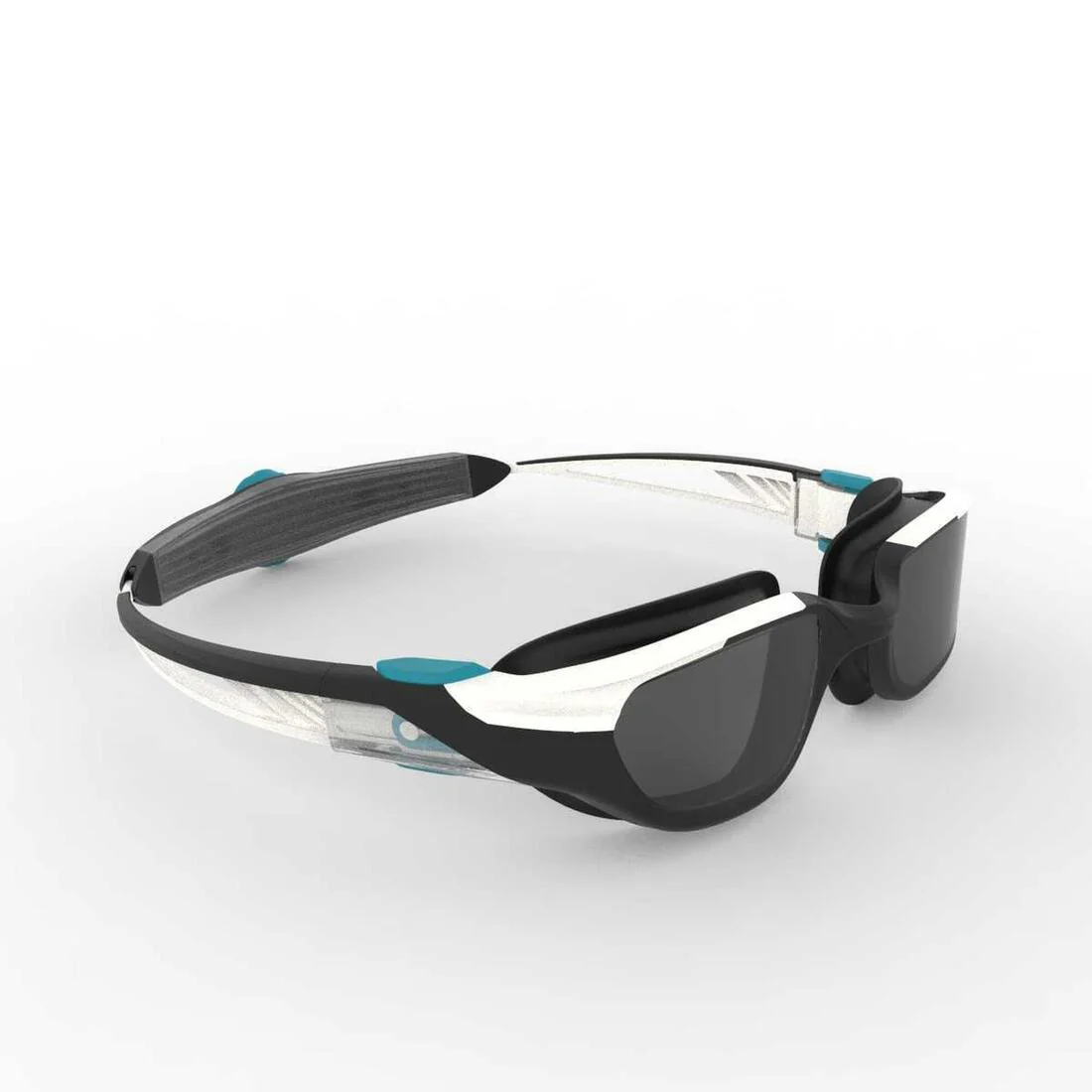 Swimming goggles - TURN Size S - Smoked Lenses - White/Black/Turquoise - Image 33
