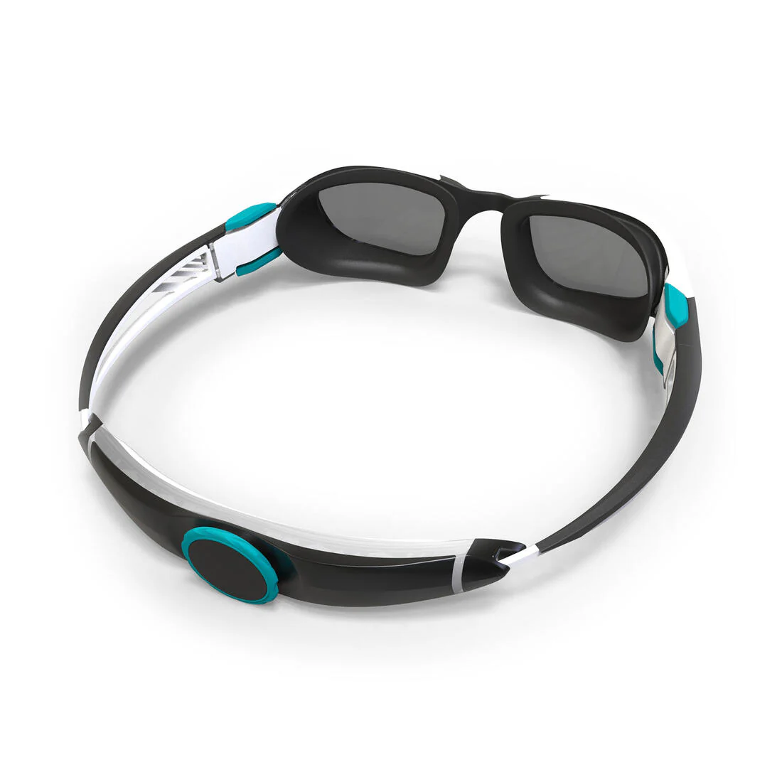 Swimming goggles - TURN Size S - Smoked Lenses - White/Black/Turquoise - Image 4