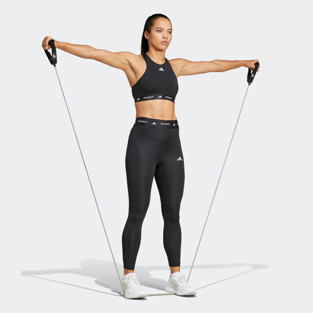 Techfit 7/8 Leggings, Black - Image 4