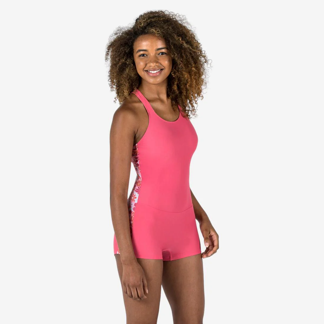 Teen girlsā swimming 1-piece shorty swimsuit - Image 3