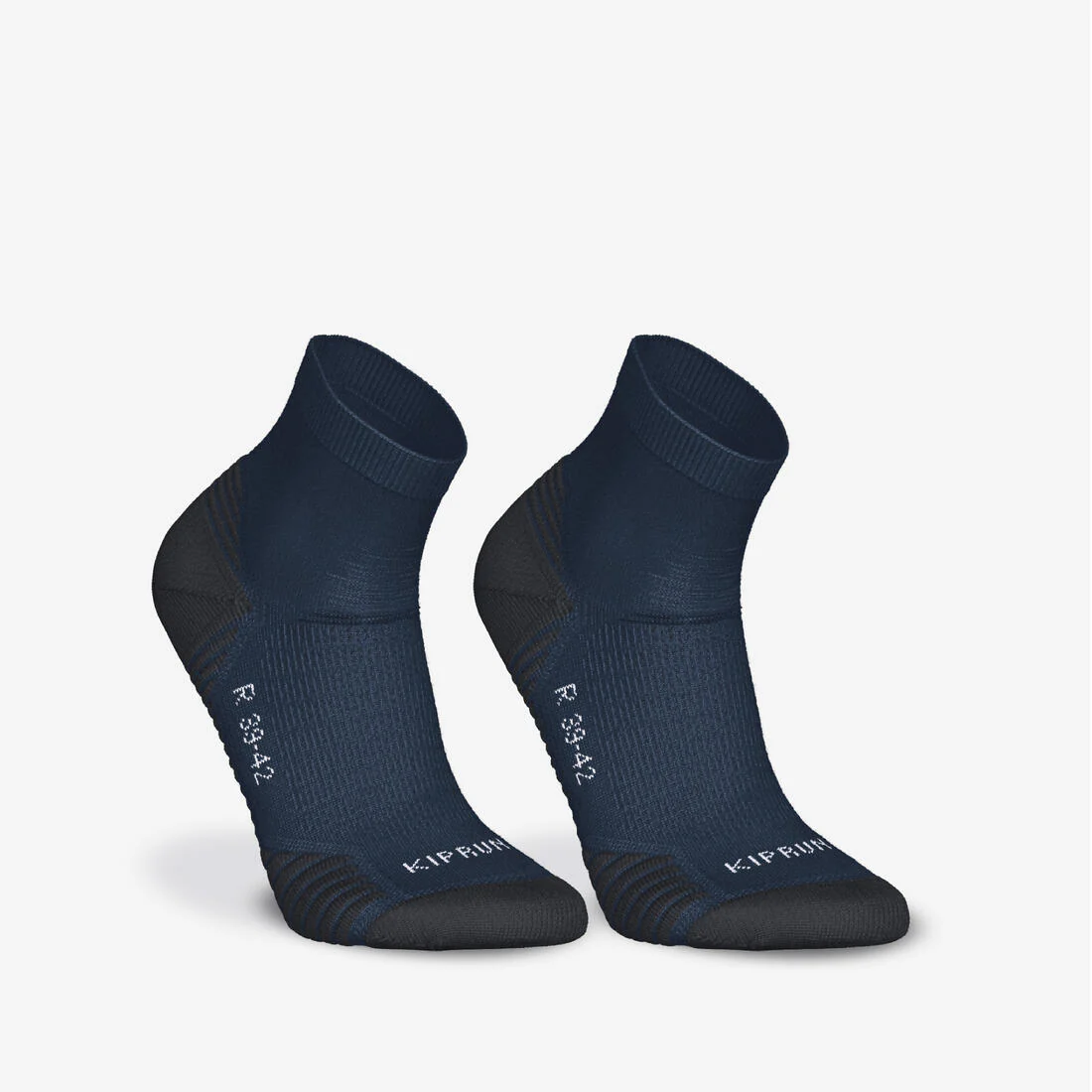 Thick Running Socks Mid Pack of 2 Pairs Run 500 - Image 6