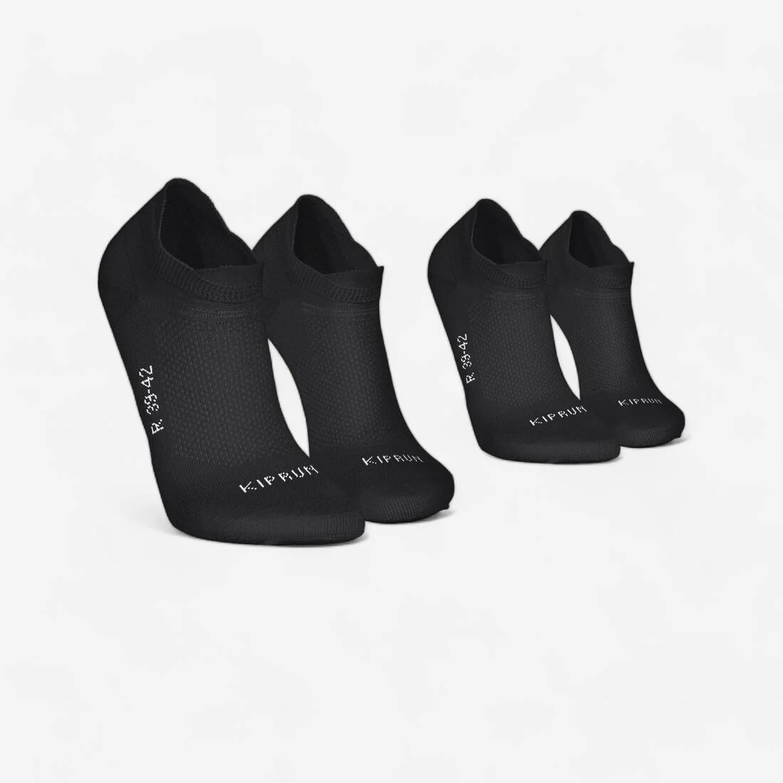 Thin Running Socks Invisible Pack of 2 Pairs Run 500 - Image 3