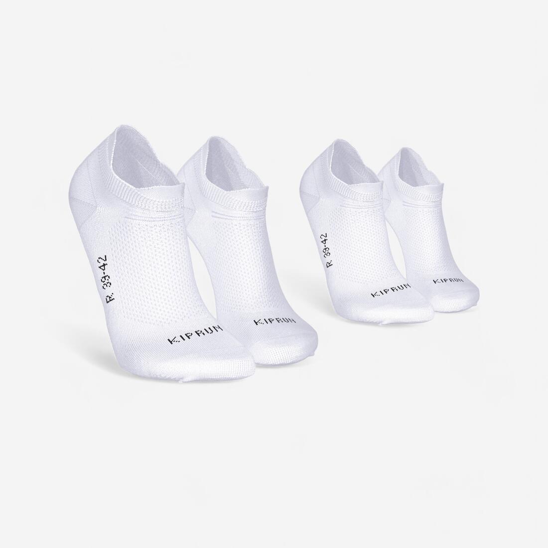 Thin Running Socks Invisible Pack of 2 Pairs Run 500 - Image 5