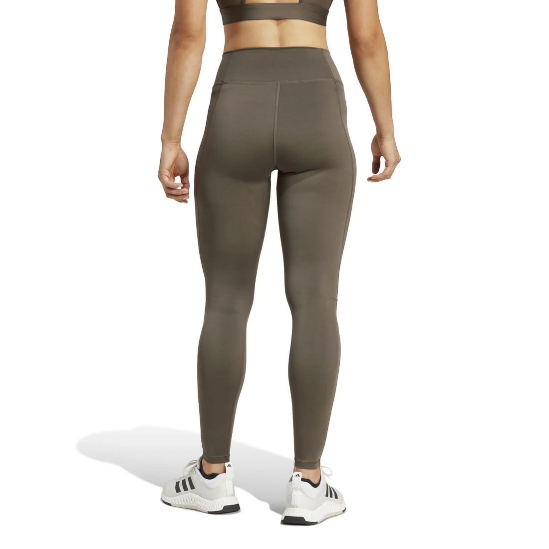 Train Essentials Big Logo Full-Length Leggings, Green - Image 4