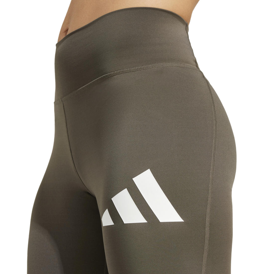 Train Essentials Big Logo Full-Length Leggings, Green - Image 6