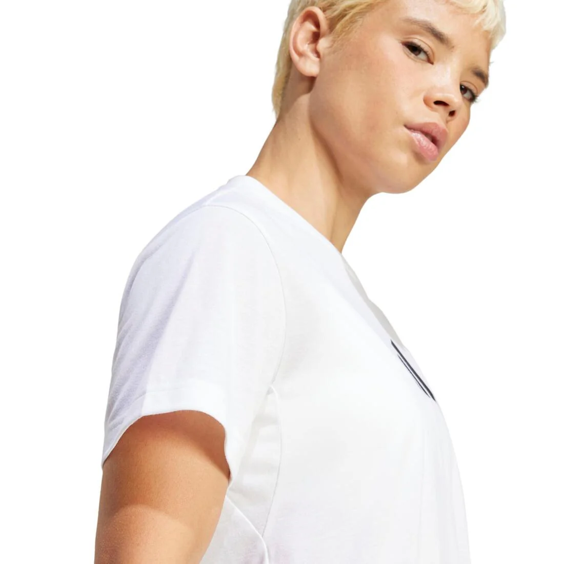 Train Essentials Big Logo Performance Training T-Shirt, White - Image 5